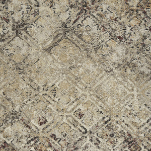 Homeroots 5' X 8' Brown Diamond Area Rug  Polypropylene 491618