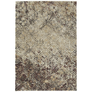 Homeroots 10' X 13' Brown Diamond Area Rug  Polypropylene 491620