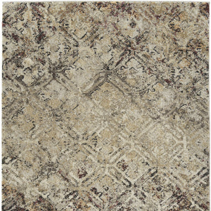 Homeroots 10' X 13' Brown Diamond Area Rug  Polypropylene 491620