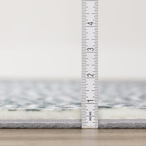 Homeroots 2' X 8' Grey Leopard Print Shag Handmade Non Skid Runner Rug  Polyester 491656