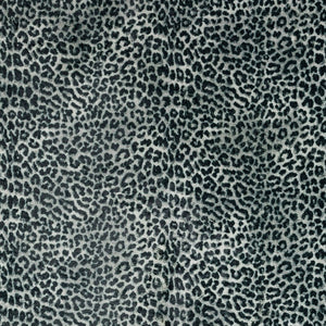 Homeroots 2' X 8' Black And Gray Leopard Print Shag Handmade Non Skid Runner Rug  Polyester 491668