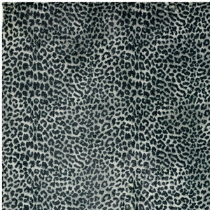 Homeroots 3' X 5' Black And Gray Leopard Print Shag Handmade Non Skid Area Rug  Polyester 491669
