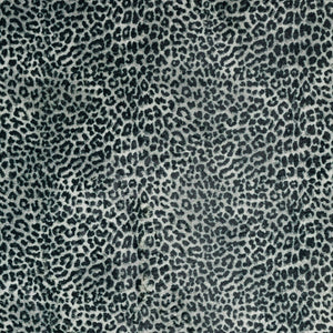 Homeroots 8' X 8' Black And Gray Leopard Round Shag Handmade Non Skid Area Rug  Polyester 491672