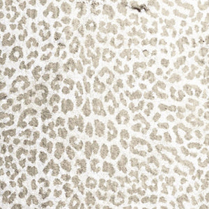 Homeroots 2' X 8' Beige And Cream Leopard Print Shag Handmade Non Skid Runner Rug  Polyester 491674