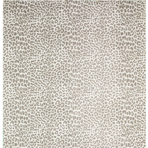 Homeroots 3' X 5' Beige And Cream Leopard  Print Shag Handmade Non Skid Area Rug  Polyester 491675