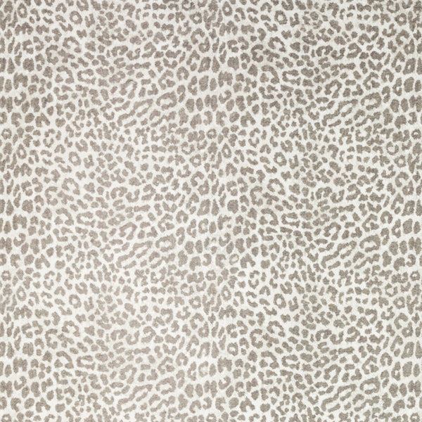 Homeroots 8' X 10' Beige And Cream Leopard  Print Shag Handmade Non Skid Area Rug  Polyester 491677