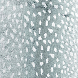 Homeroots 2' X 8' Grey Gazelle Print Shag Handmade Non Skid Runner Rug  Polyester 491680