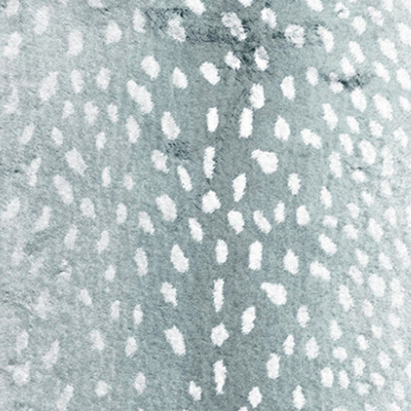 Homeroots 2' X 8' Grey Gazelle Print Shag Handmade Non Skid Runner Rug  Polyester 491680