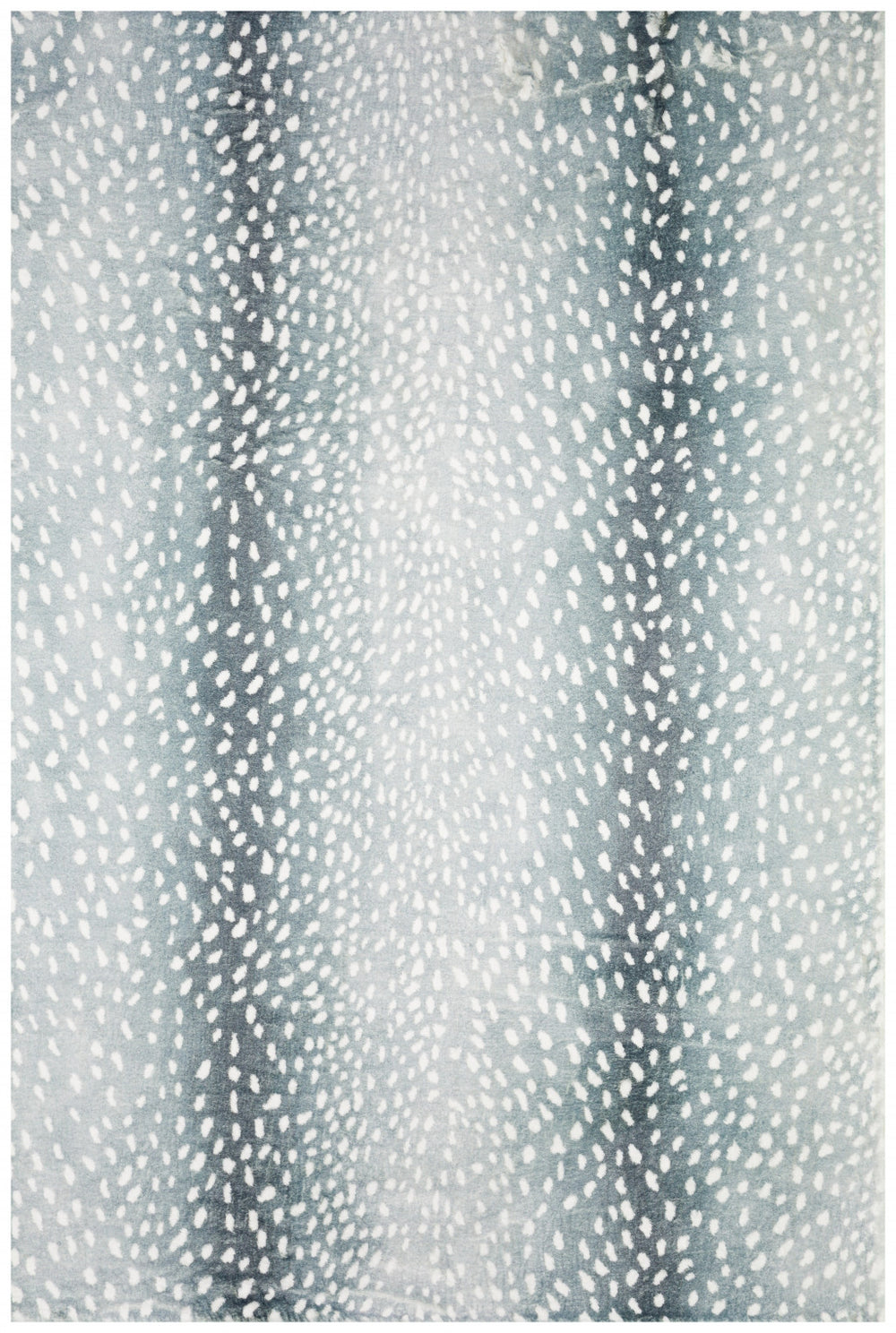 Homeroots 8' X 10' Grey Gazelle Print Shag Handmade Non Skid Area Rug  Polyester 491683