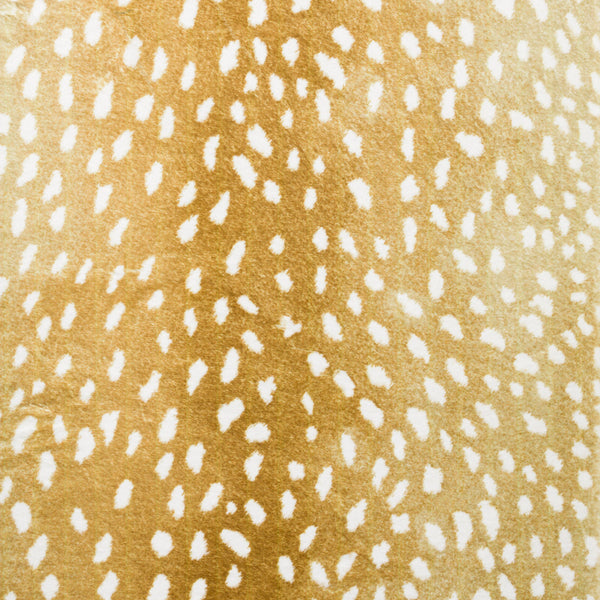 Homeroots 3' X 5' Gold Gazelle Print Shag Handmade Non Skid Area Rug  Polyester 491687