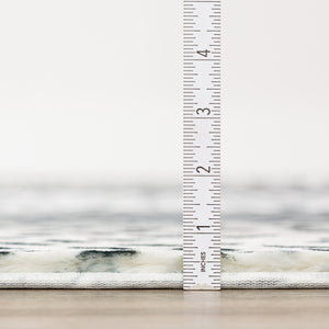 Homeroots 5' X 8' Black Gazelle Print Shag Handmade Non Skid Area Rug  Polyester 491694