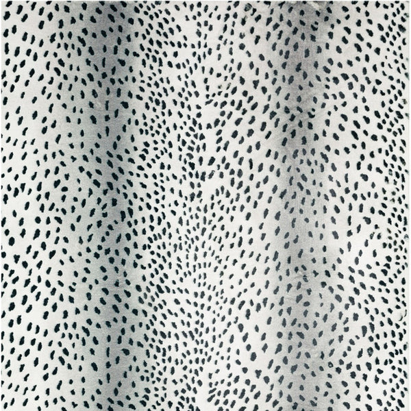 Homeroots 5' X 8' Black Gazelle Print Shag Handmade Non Skid Area Rug  Polyester 491694