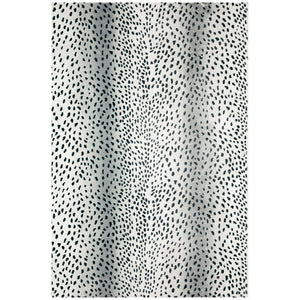 Homeroots 8' X 10' Black Gazelle Print Shag Handmade Non Skid Area Rug  Polyester 491695