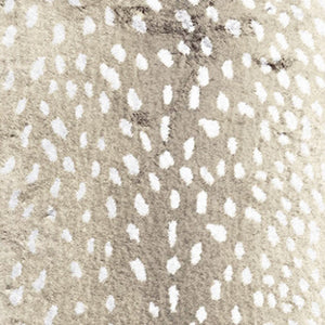 Homeroots 2' X 8' Beige Gazelle Print Shag Handmade Non Skid Runner Rug  Polyester 491698