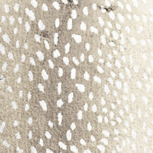 Homeroots 2' X 8' Beige Gazelle Print Shag Handmade Non Skid Runner Rug  Polyester 491698