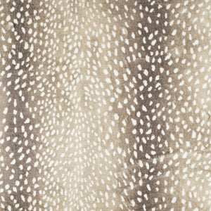 Homeroots 3' X 5' Beige Gazelle Print Shag Handmade Non Skid Area Rug  Polyester 491699