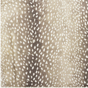 Homeroots 5' X 8' Beige Gazelle Print Shag Handmade Non Skid Area Rug  Polyester 491700