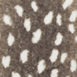 Homeroots 5' X 8' Beige Gazelle Print Shag Handmade Non Skid Area Rug  Polyester 491700