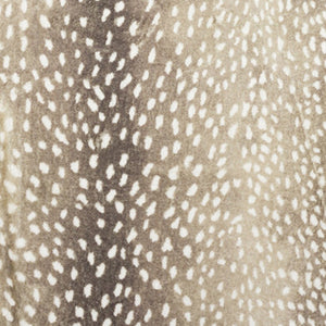 Homeroots 8' X 10' Beige Gazelle Print Shag Handmade Non Skid Area Rug  Polyester 491701