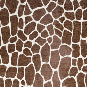Homeroots 5' X 8' Brown Animal Print Shag Non Skid Area Rug  Polyester 491706