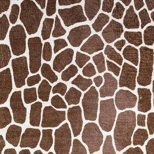 Homeroots 8' X 10' Brown Animal Print Shag Non Skid Area Rug  Polyester 491707