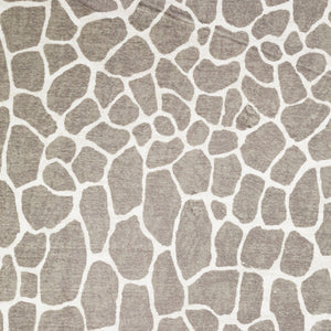 Homeroots 2' X 8' Beige Giraffe Print Shag Handmade Non Skid Runner Rug  Polyester 491722
