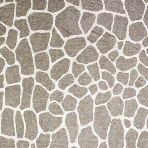 Homeroots 5' X 8' Beige Giraffe Print Shag Handmade Non Skid Area Rug  Polyester 491724