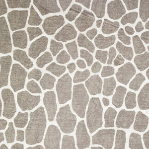 Homeroots 8' X 10' Beige Giraffe Print Shag Handmade Non Skid Area Rug  Polyester 491725