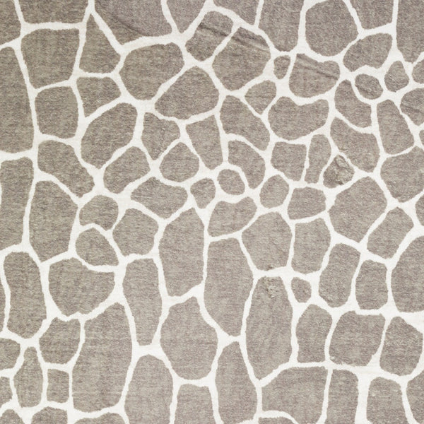 Homeroots 8' X 10' Beige Giraffe Print Shag Handmade Non Skid Area Rug  Polyester 491725