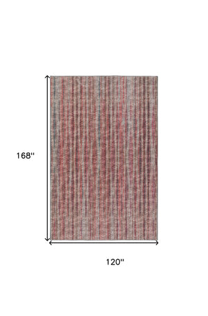 Homeroots 10' X 14' Pink Ombre Tufted Handmade Area Rug  Polyester 491727