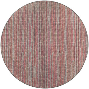 Homeroots 10' Pink Round Ombre Tufted Handmade Area Rug  Polyester 491728