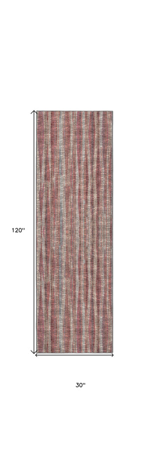 Homeroots 3' X 10' Pink Ombre Tufted Runner Rug  Polyester 491731