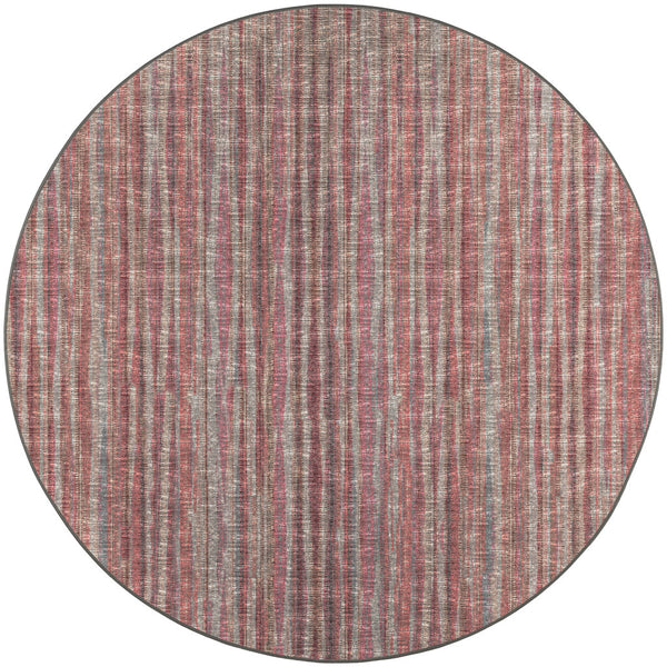 Homeroots 4' Pink Round Ombre Tufted Handmade Area Rug  Polyester 491733