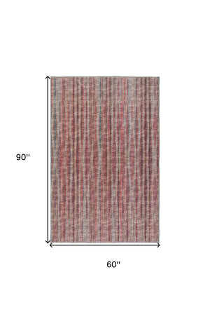 Homeroots 5' X 8' Pink Ombre Tufted Handmade Area Rug  Polyester 491734