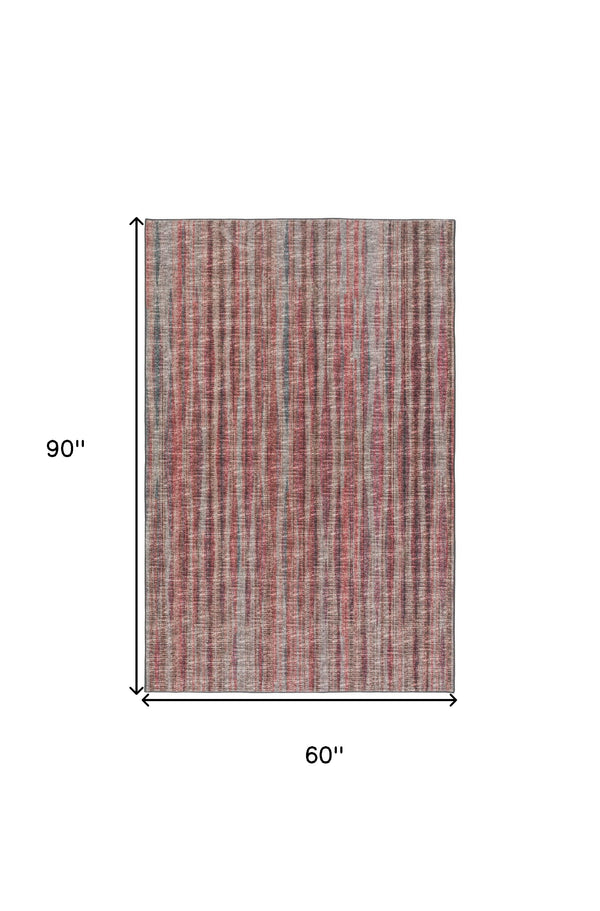 Homeroots 5' X 8' Pink Ombre Tufted Handmade Area Rug  Polyester 491734