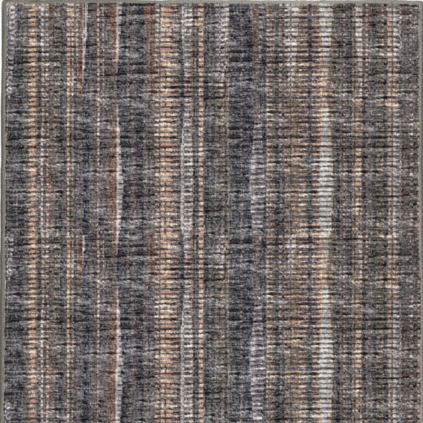 Homeroots 3' X 8' Brown Ombre Tufted Handmade Runner Rug  Polyester 491741