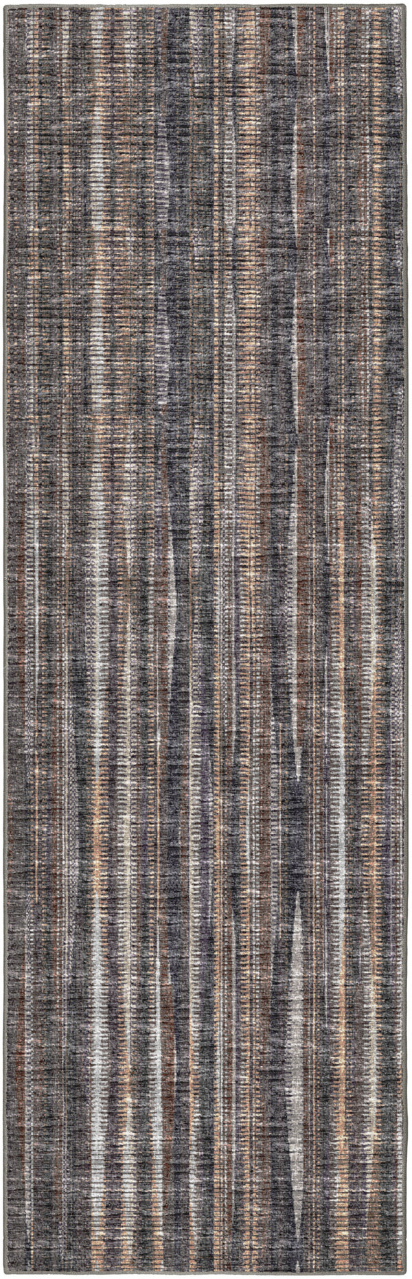 Homeroots 3' X 10' Brown Ombre Tufted Runner Rug  Polyester 491742