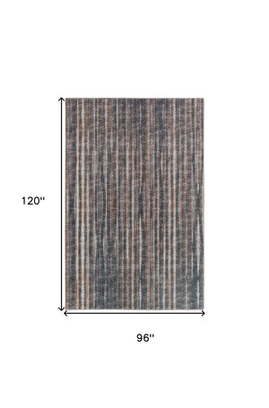 Homeroots 8' X 10' Brown Ombre Tufted Handmade Area Rug  Polyester 491746