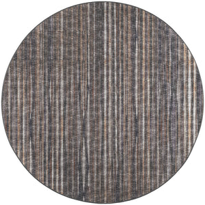 Homeroots 8' X 8' Brown Round Ombre Tufted Handmade Area Rug  Polyester 491747