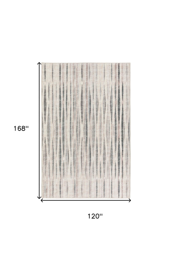 Homeroots 10' X 14' Ivory Ombre Tufted Handmade Area Rug  Polyester 491749