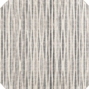 Homeroots 10' Ivory Round Ombre Tufted Handmade Area Rug  Polyester 491750