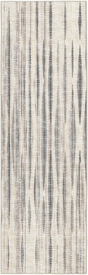 Homeroots 3' X 8' Ivory Ombre Tufted Handmade Runner Rug  Polyester 491752