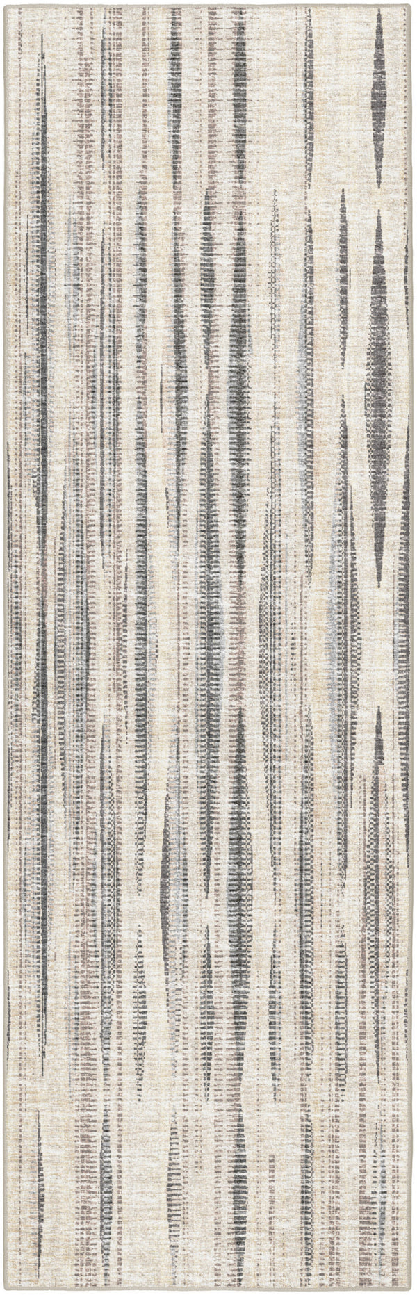 Homeroots 3' X 10' Ivory Ombre Tufted Runner Rug  Polyester 491753