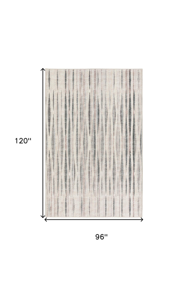 Homeroots 8' X 10' Ivory Ombre Tufted Handmade Area Rug  Polyester 491757