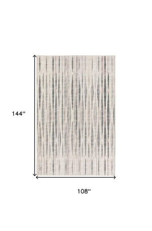 Homeroots 9' X 12' Ivory Ombre Tufted Handmade Area Rug  Polyester 491759