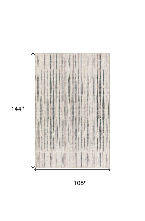 Homeroots 9' X 12' Ivory Ombre Tufted Handmade Area Rug  Polyester 491759