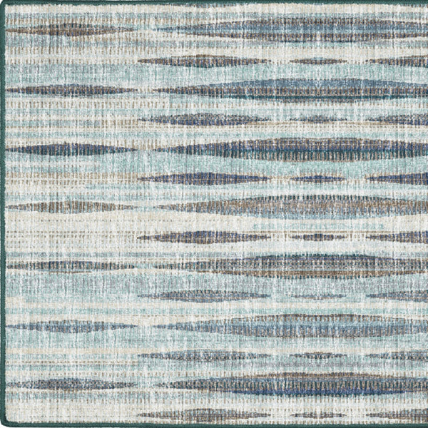 Homeroots 2' X 3' Blue Ombre Tufted Handmade Area Rug - Stylish Rectangle Design For Cozy Home Decor 2' X 3' Polyester 491762