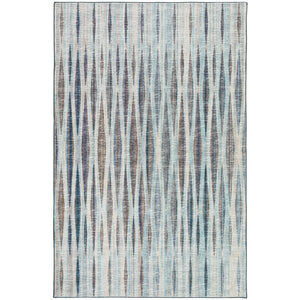 Homeroots 5' X 8' Blue Ombre Tufted Handmade Area Rug  Polyester 491767