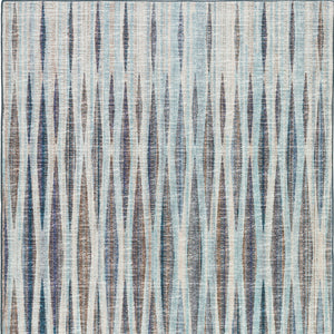 Homeroots 8' X 10' Blue Ombre Tufted Handmade Area Rug  Polyester 491768