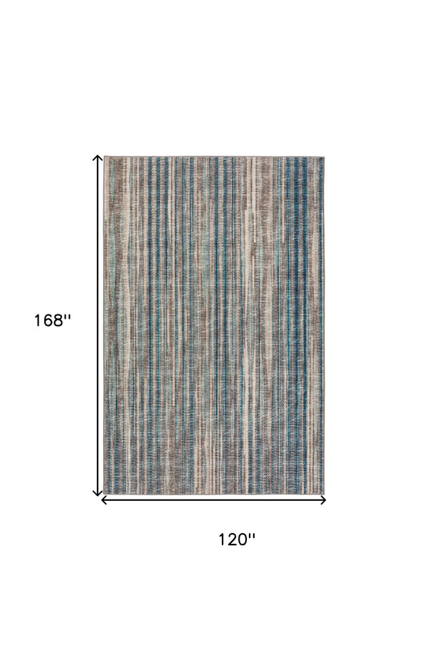 Homeroots 10' X 14' Brown Ombre Tufted Handmade Area Rug  Polyester 491771